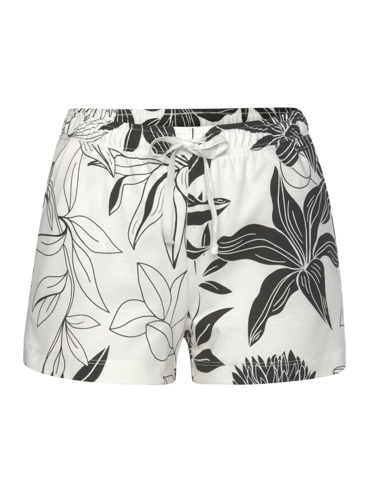 LASCANA Schlafshorts in ecru-allover-geblümt günstig kaufen
