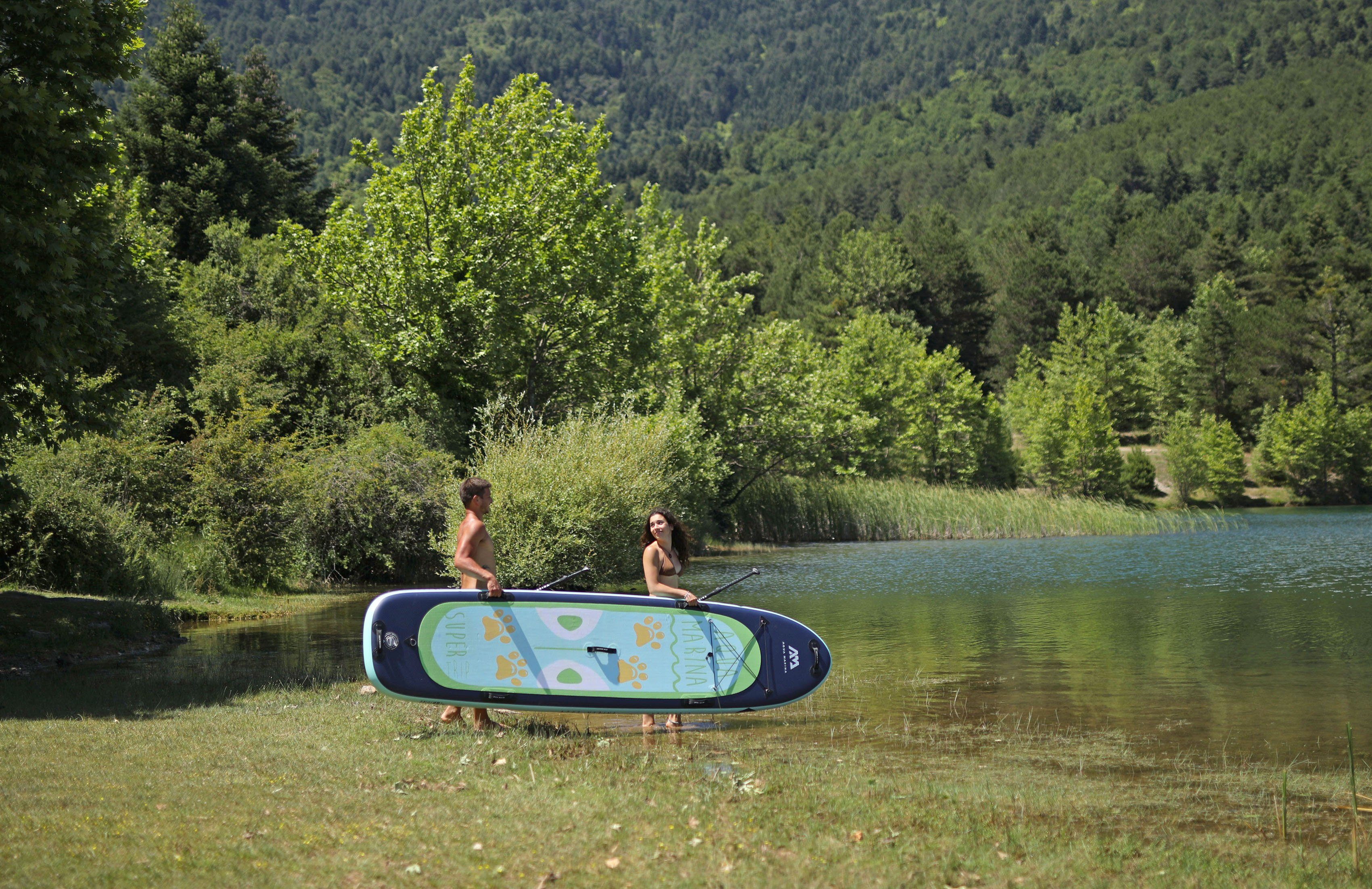 Aqua Marina SUP-Board Super Trip BT-21ST01, (Set, mit Pumpe und Transportrucksack)