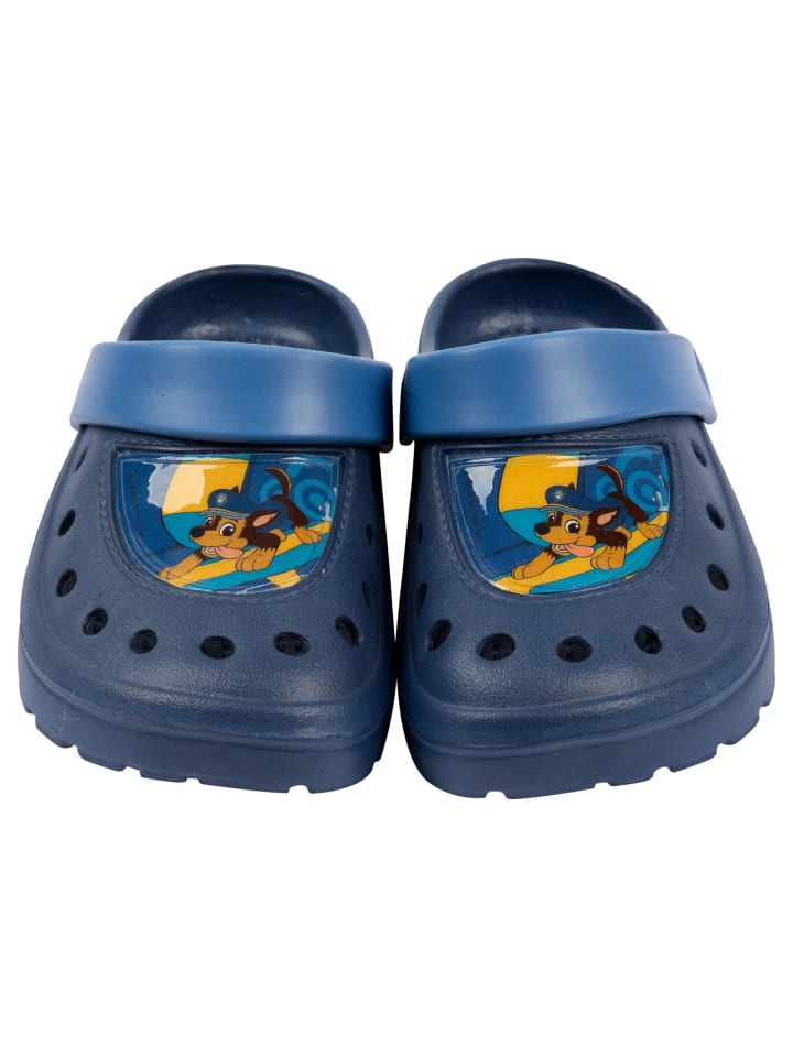 Paw Patrol Paw Patrol Clogs Chase Sandalen Pantoletten Gartenschuhe rutschfest in blau günstig kaufen