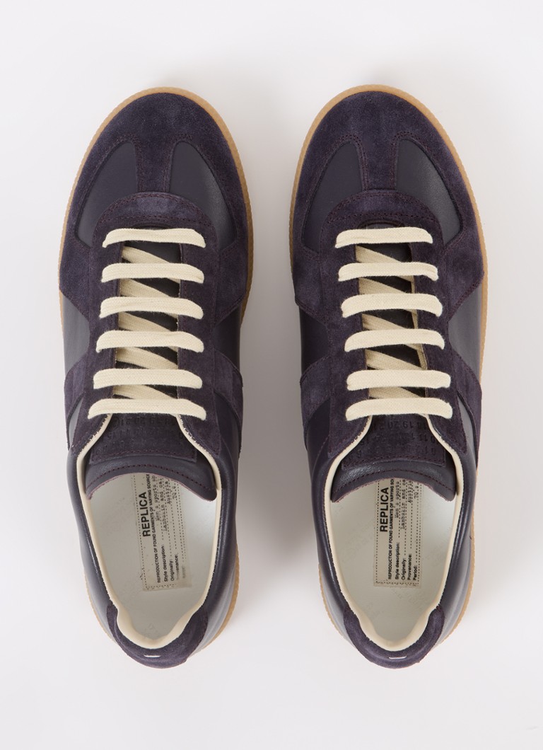 Pantofi replică Maison Margiela din piele de miel cu detalii din piele de vițel.