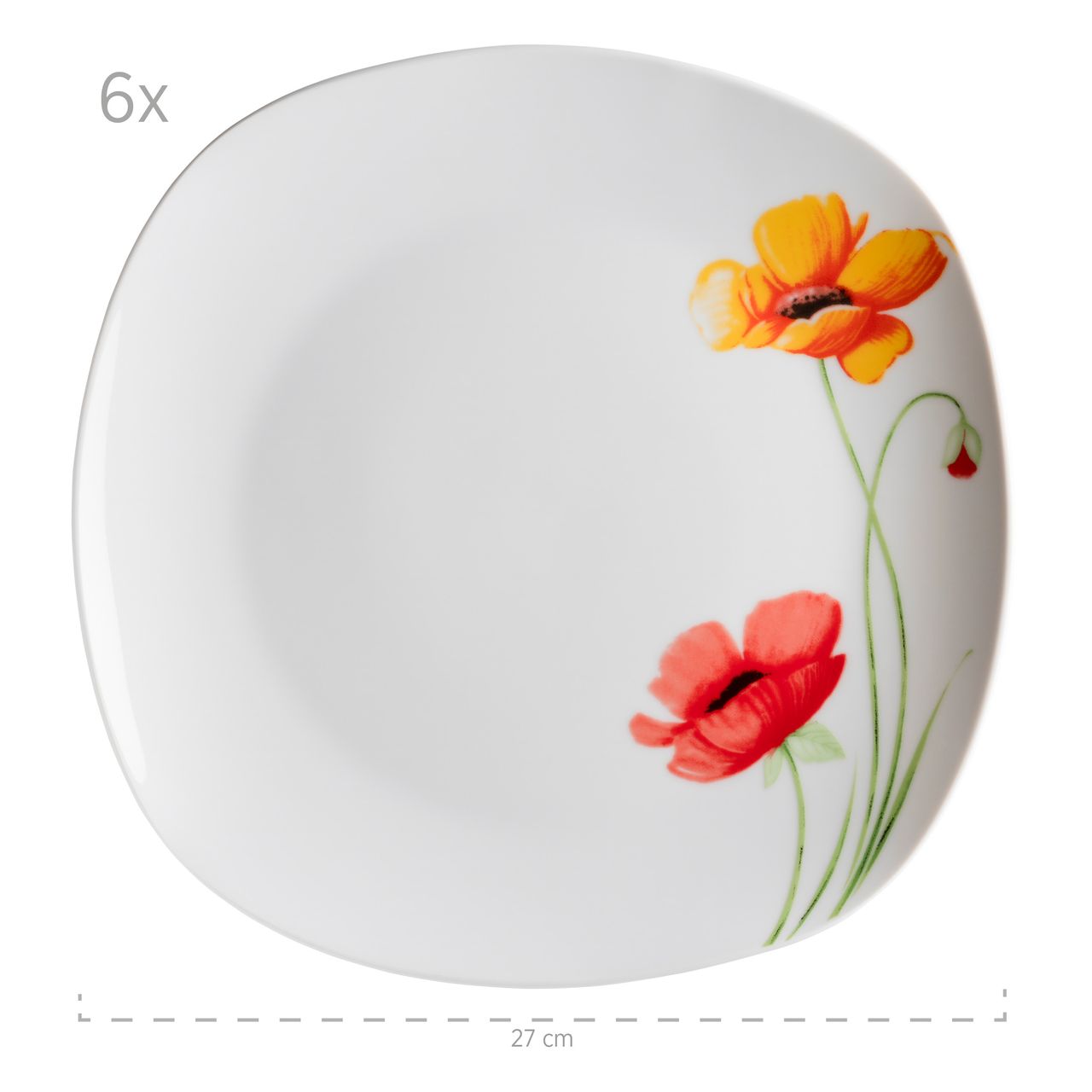 Mäser Serie Papavero, Kombiservice 30 teilig für 6 Personen