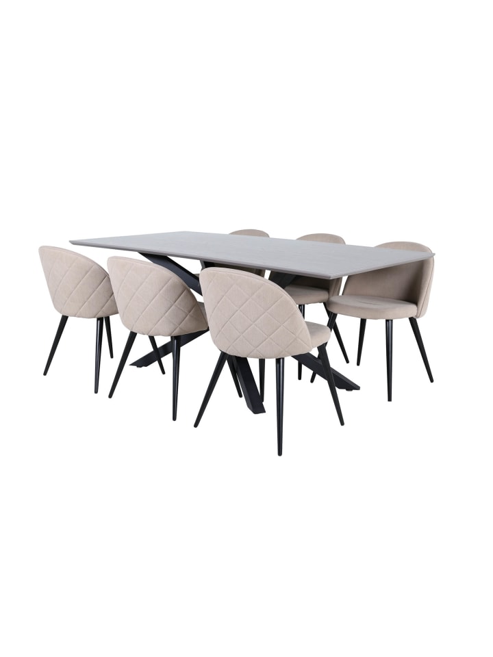 ebuy24 Essgruppe Piazza 20 (7-teilig) Beige 90 x 180 cm günstig kaufen onesize