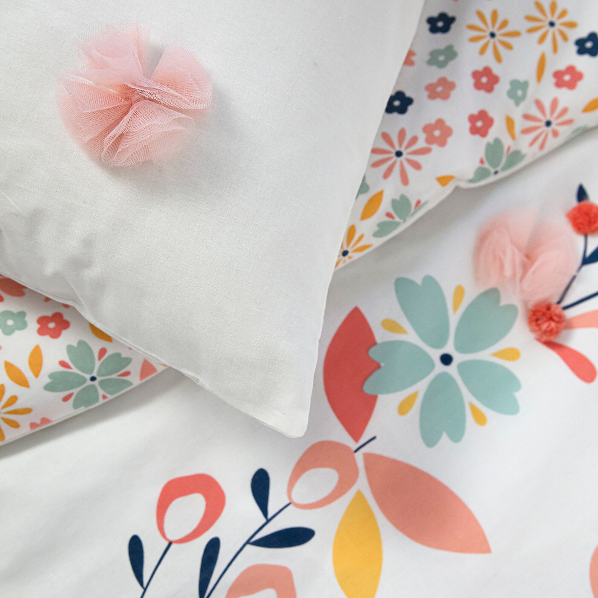 Parure de lit Hello fleurs tulle
