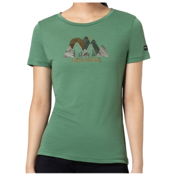 super.natural - Women's Triangle Hill Tee - Merinoshirt