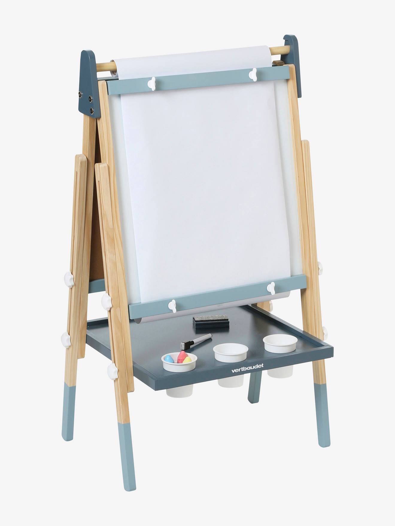 Tableau pliable et réglable en hauteur 3 en 1 en bois FSC® rose