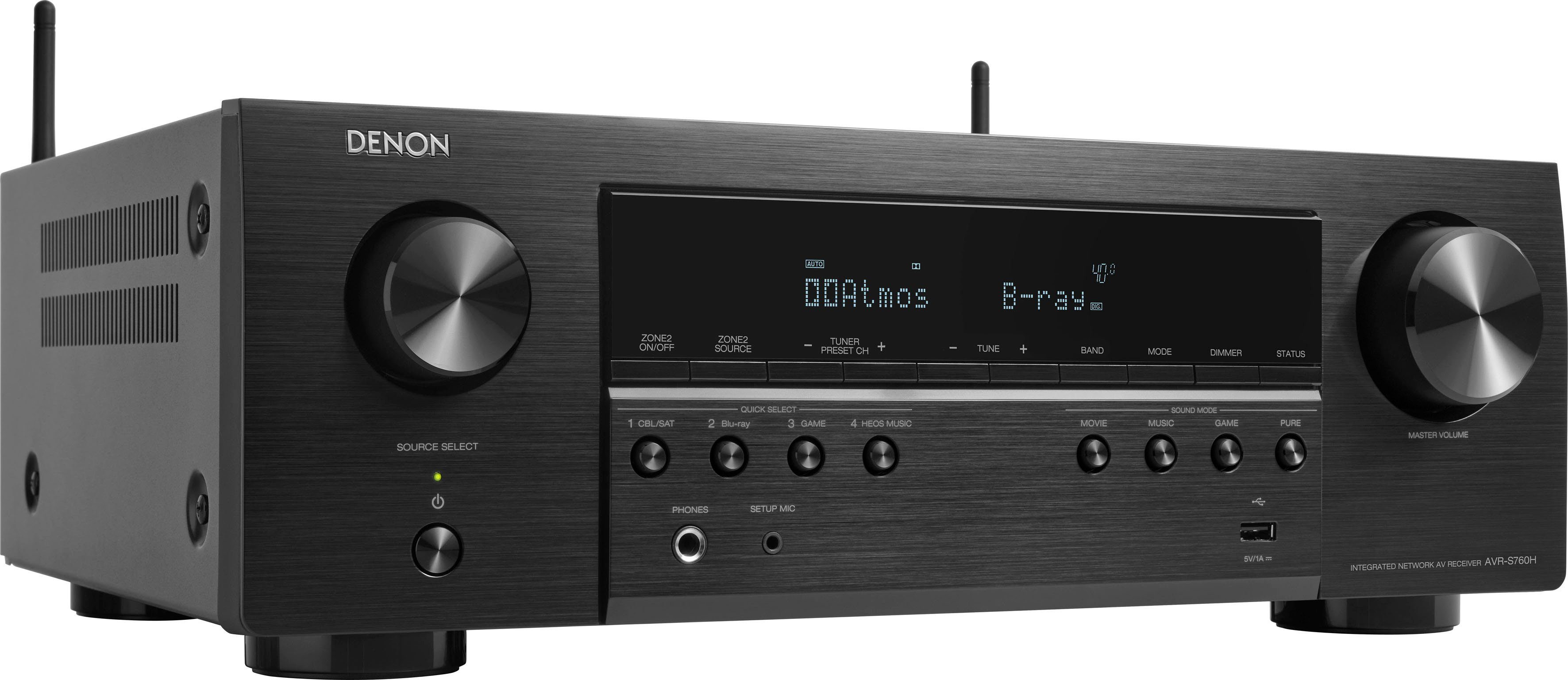 Denon AVR-S760H 8K- 7.2 Heimkinosystem (Bluetooth, LAN (Ethernet), WLAN)