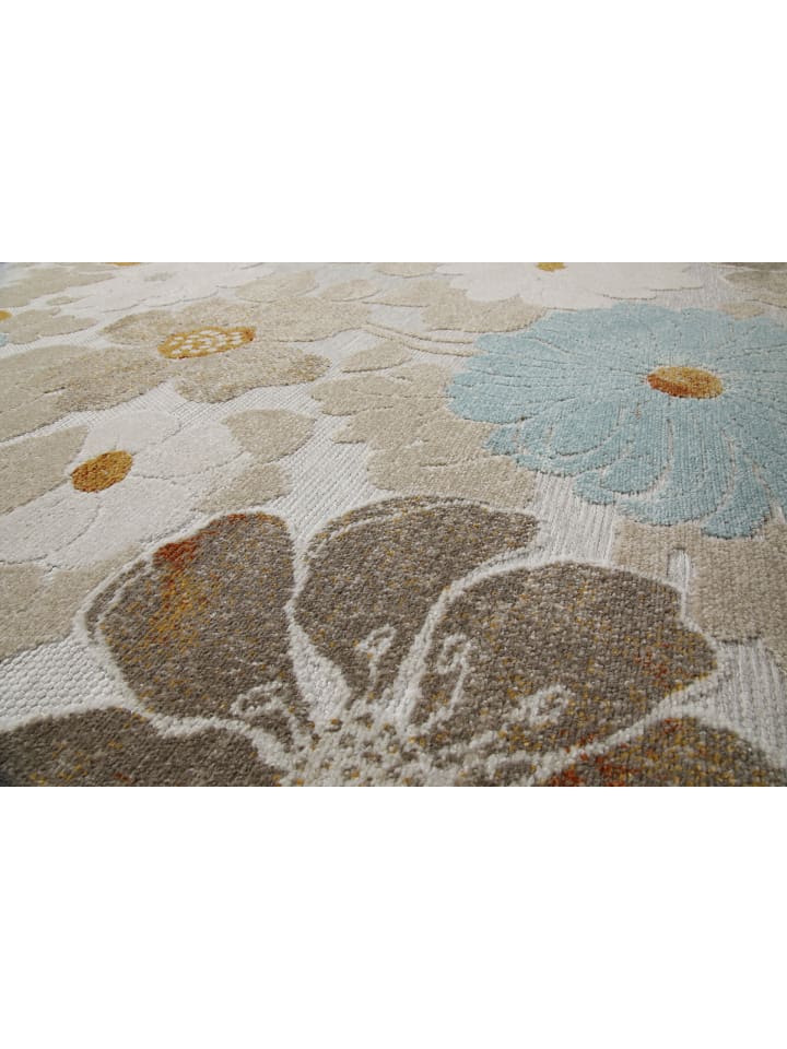 Wecon Home Läufer Beach Flower in beige, hellblau, gelb günstig kaufen