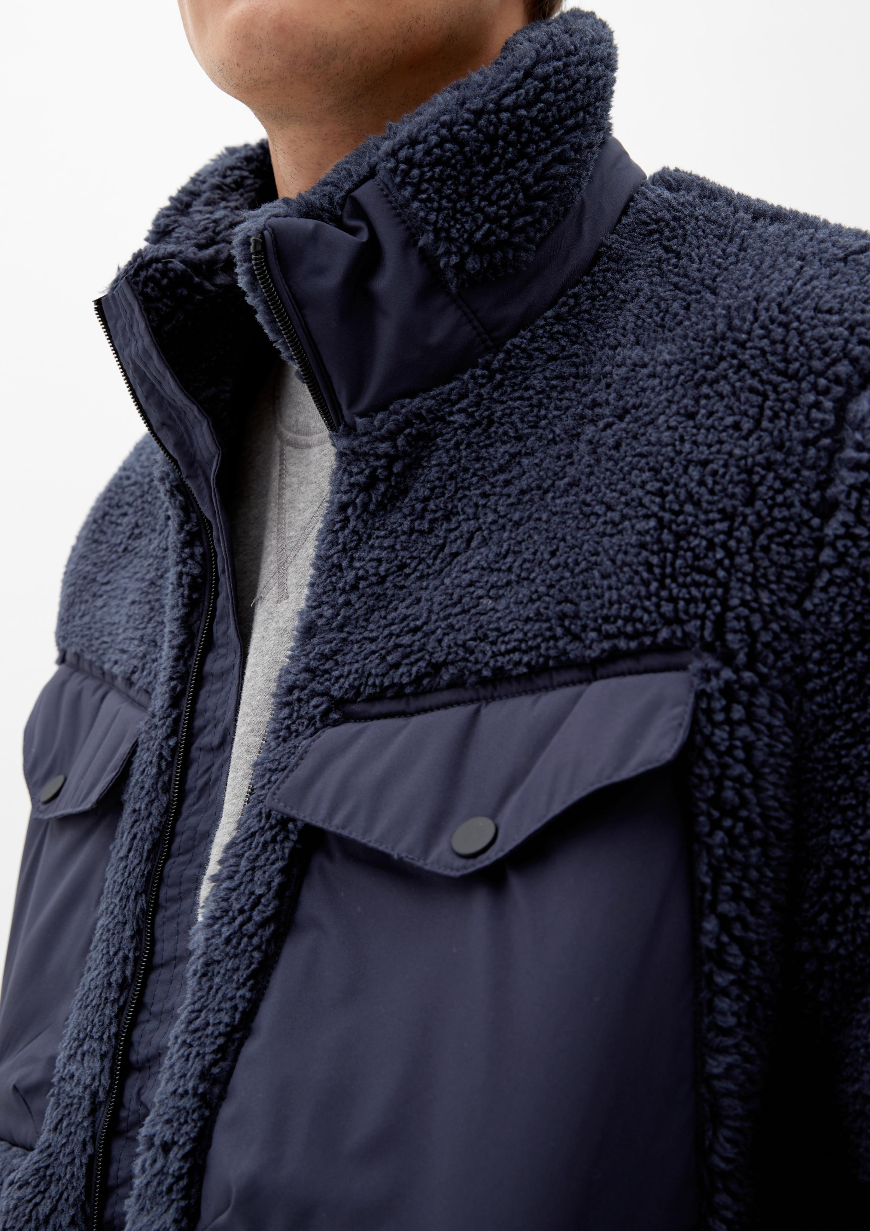 Teddy-Jacke mit Brusttaschen  2115333-5959