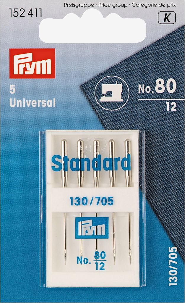 Sewing machine needles no. 80 5 pcs/pack