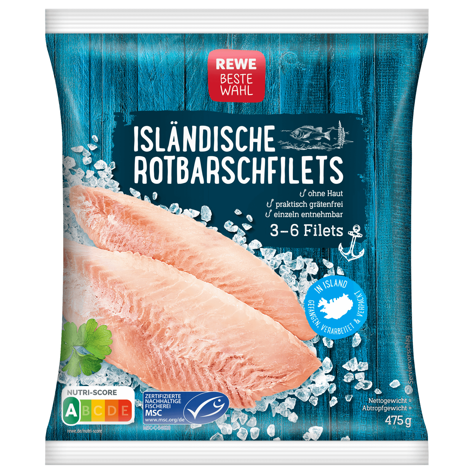 REWE Beste Wahl Isländische Rotbarschfilets 475g