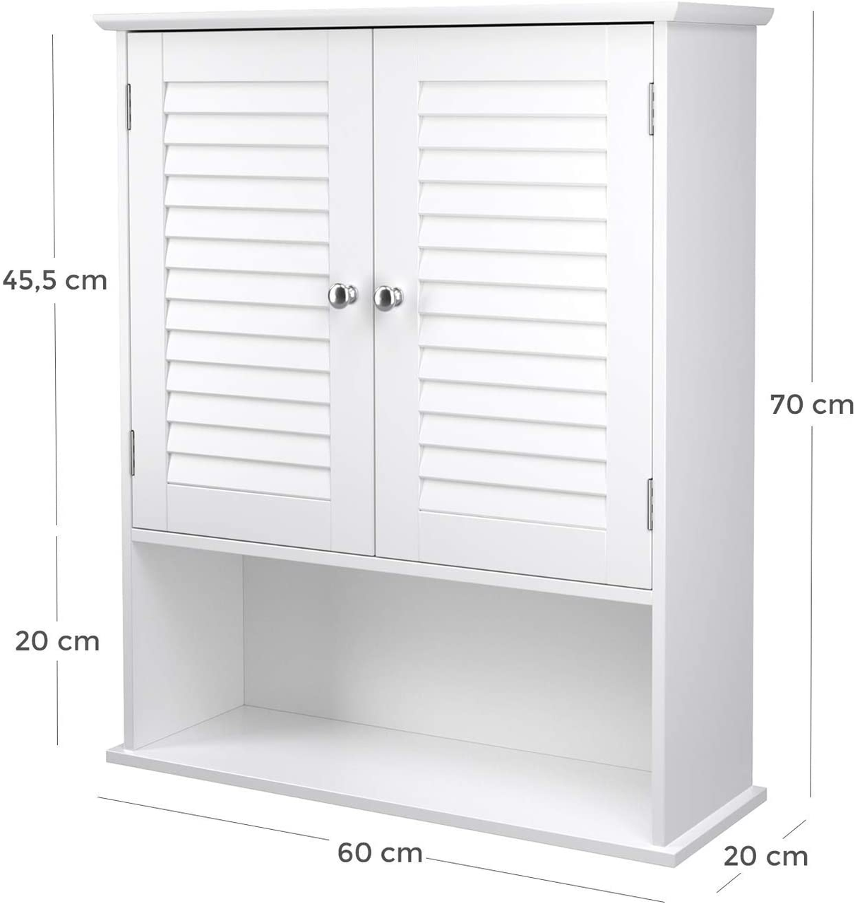 Vasagle Wandschrank, 60 x 20 x 70 cm