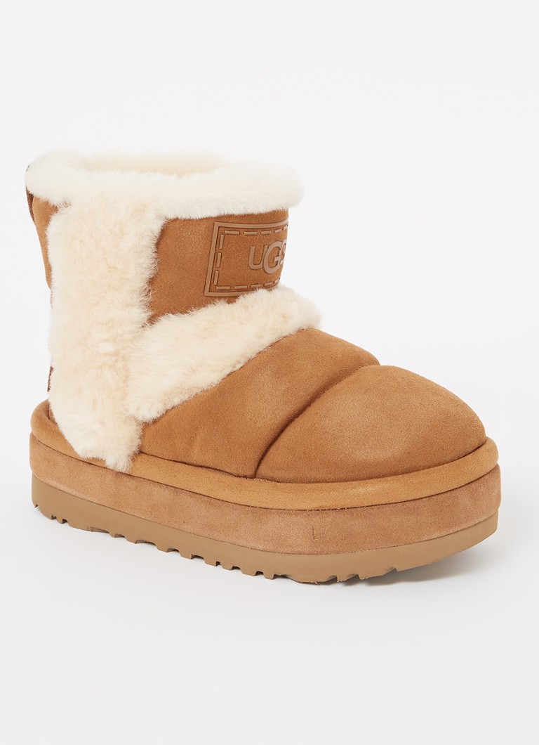 Ghete UGG Classic Chillapeak din piele întoarsă cu căptușeală din piele de oaie