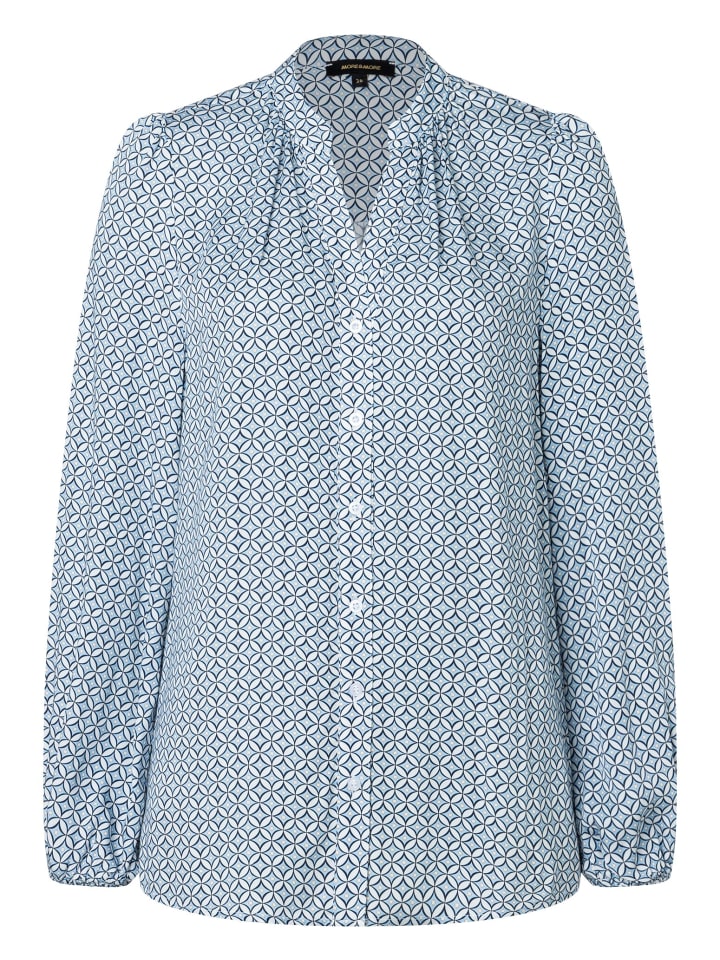 More & More Printbluse in hellblau günstig kaufen