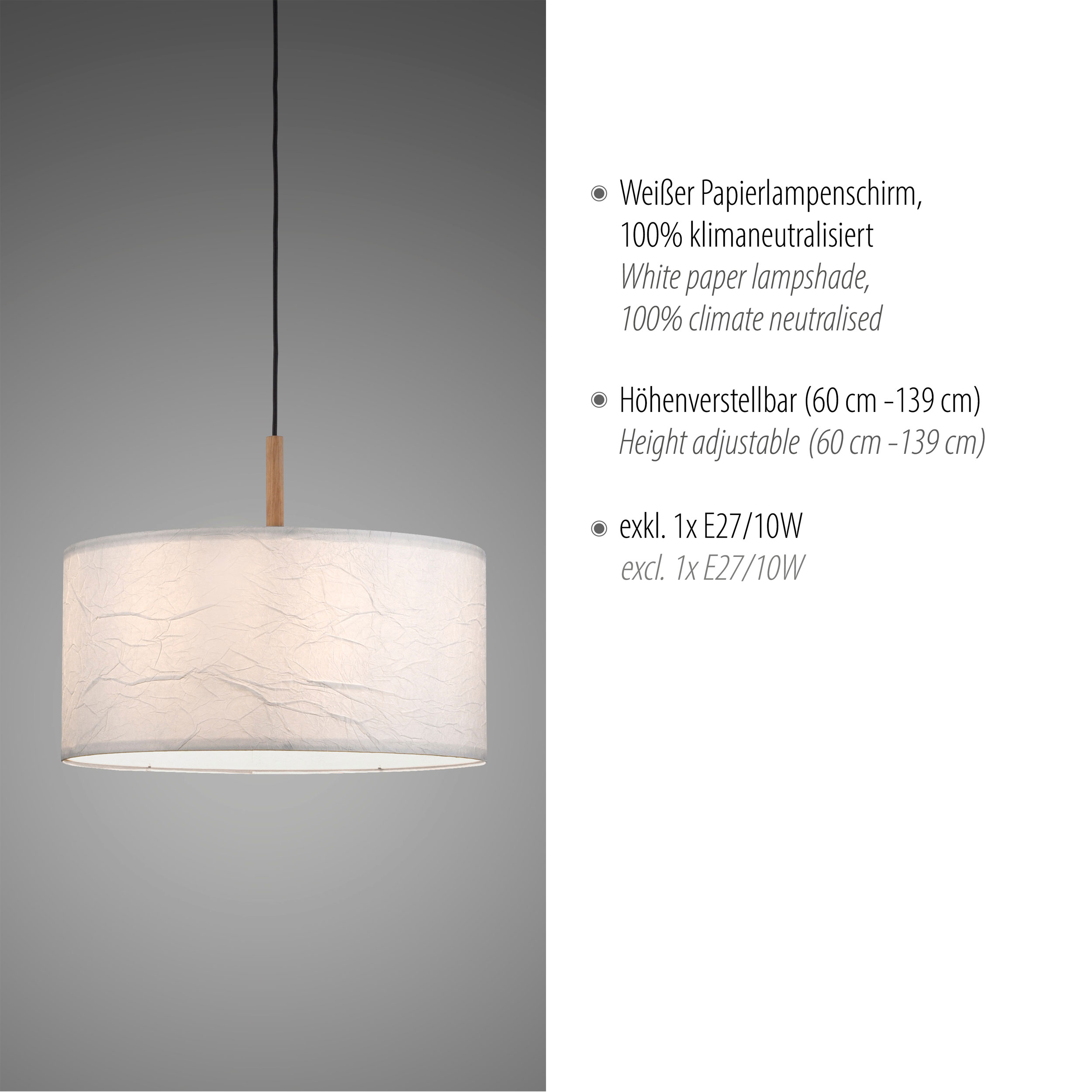 JUST LIGHT.Pendelleuchte 1flg