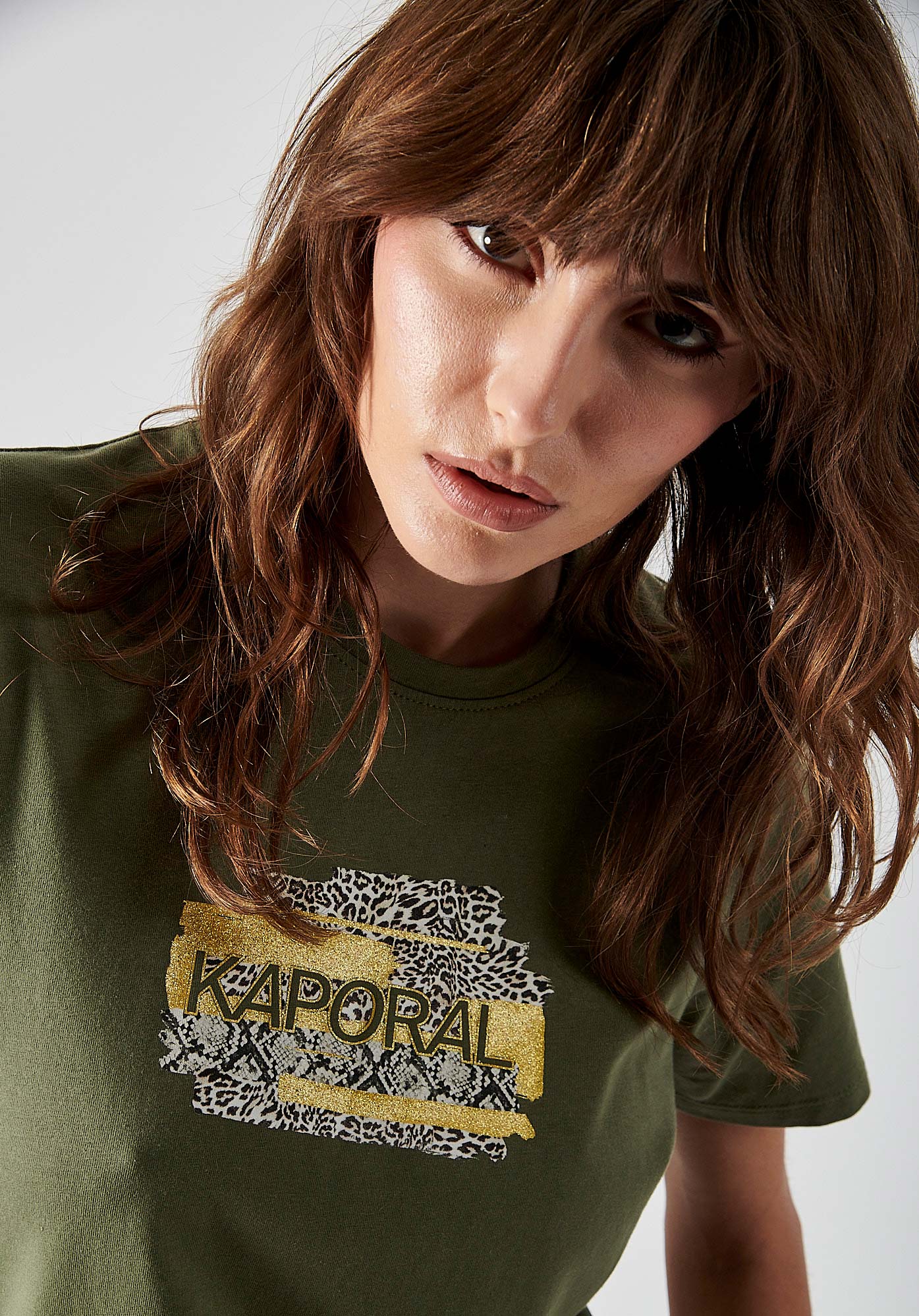 FANNY  T-shirt kaki femme