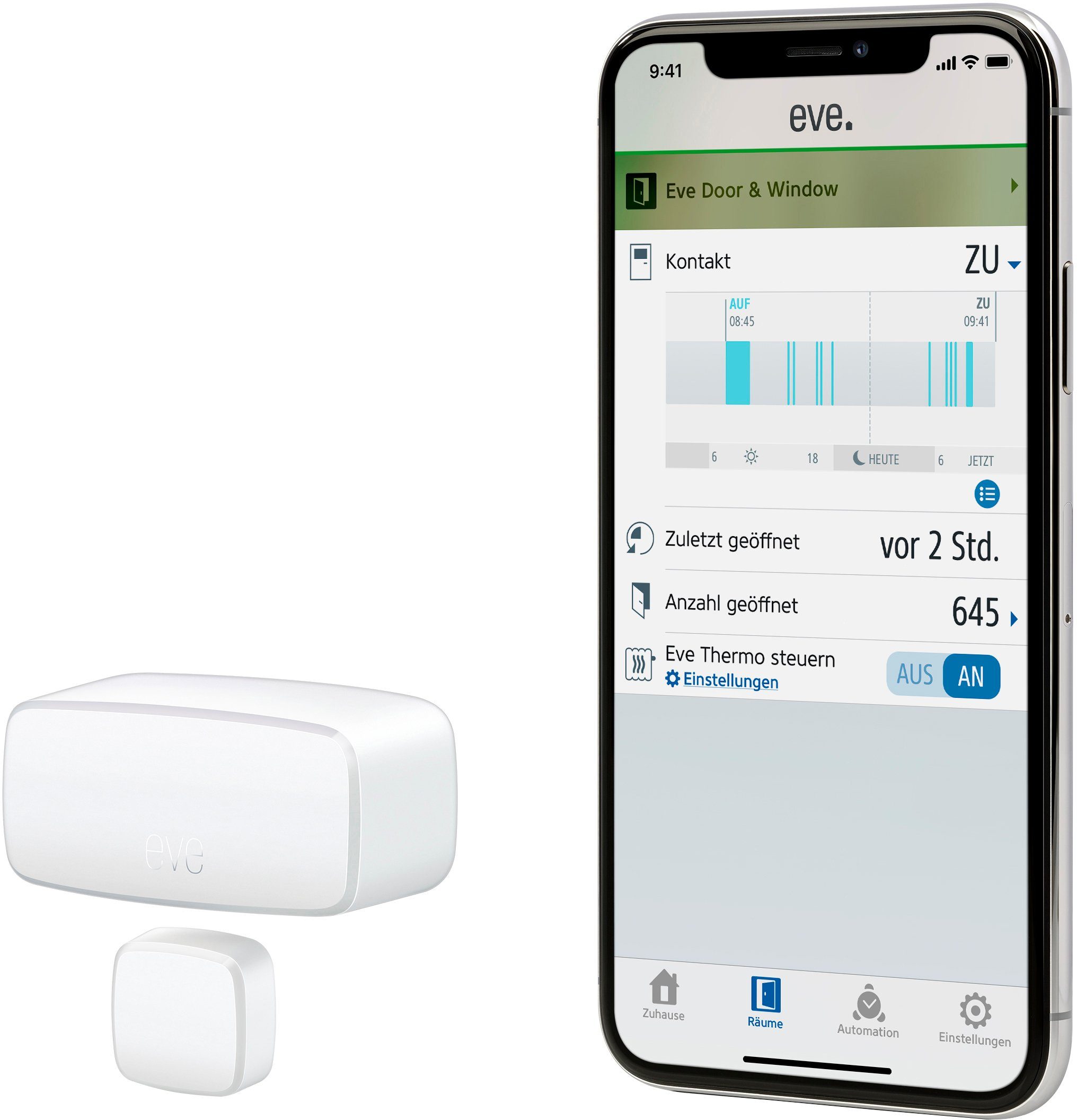 EVE Heizkörperthermostat Thermo + Door & Window Heizen Set