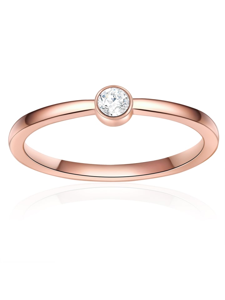 Eastside NY Ring Edelstahl roségold  Zirkonia weiß in roségold günstig kaufen