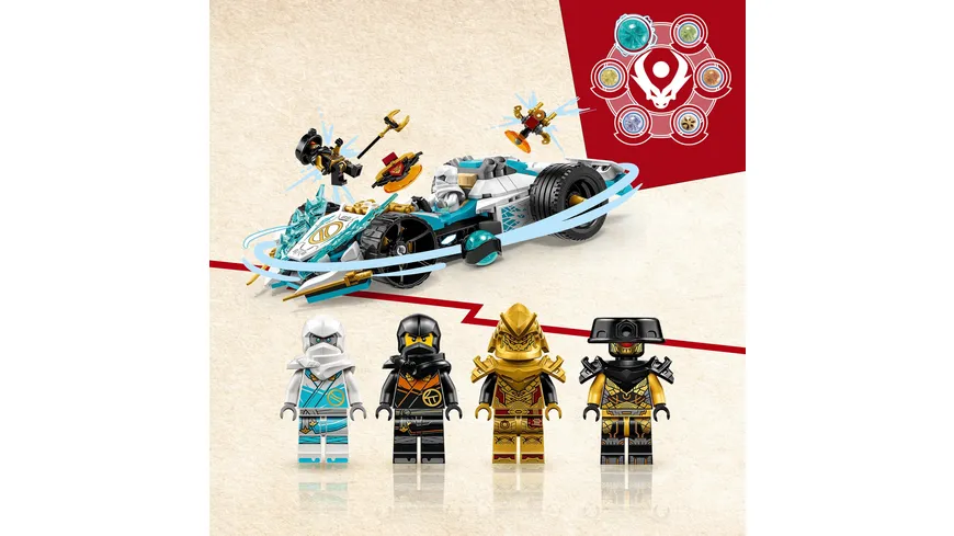 LEGO NINJAGO 71791 Zanes Drachenpower-Spinjitzu-Rennwagen