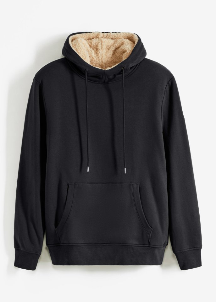 Thermo-Kapuzensweatshirt mit Teddyfutter