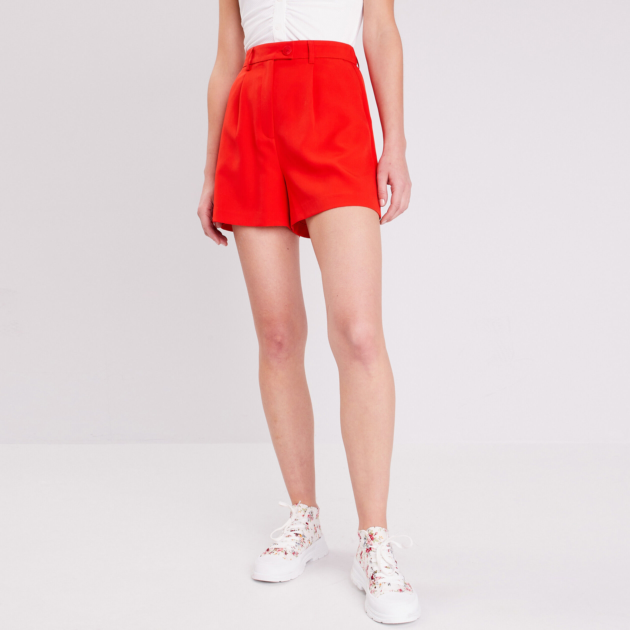 Short droit rouge femme | Cache Cache