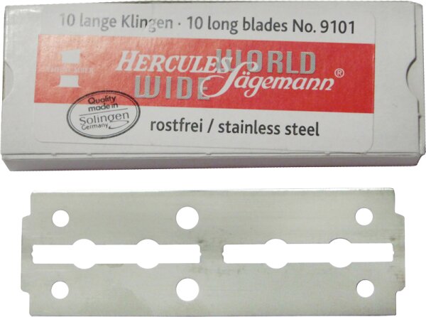 Hercules Sägemann Klingen 9101 für Stifter 6192, 10 Stk. Rasierklingen