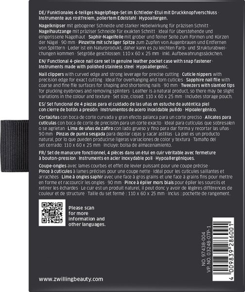 ZWILLING Beauty Classic Nagelpflege-Set - black Maniküre-Set