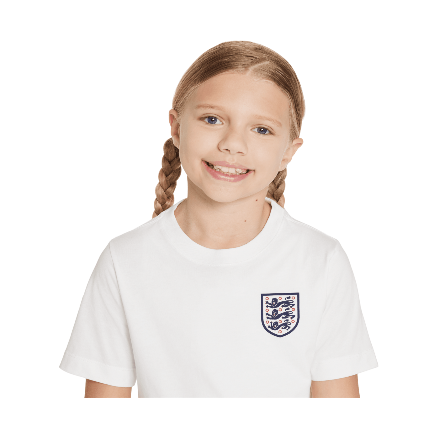 Nike England Crest T-Shirt EM 2024 Kids Weiss F100