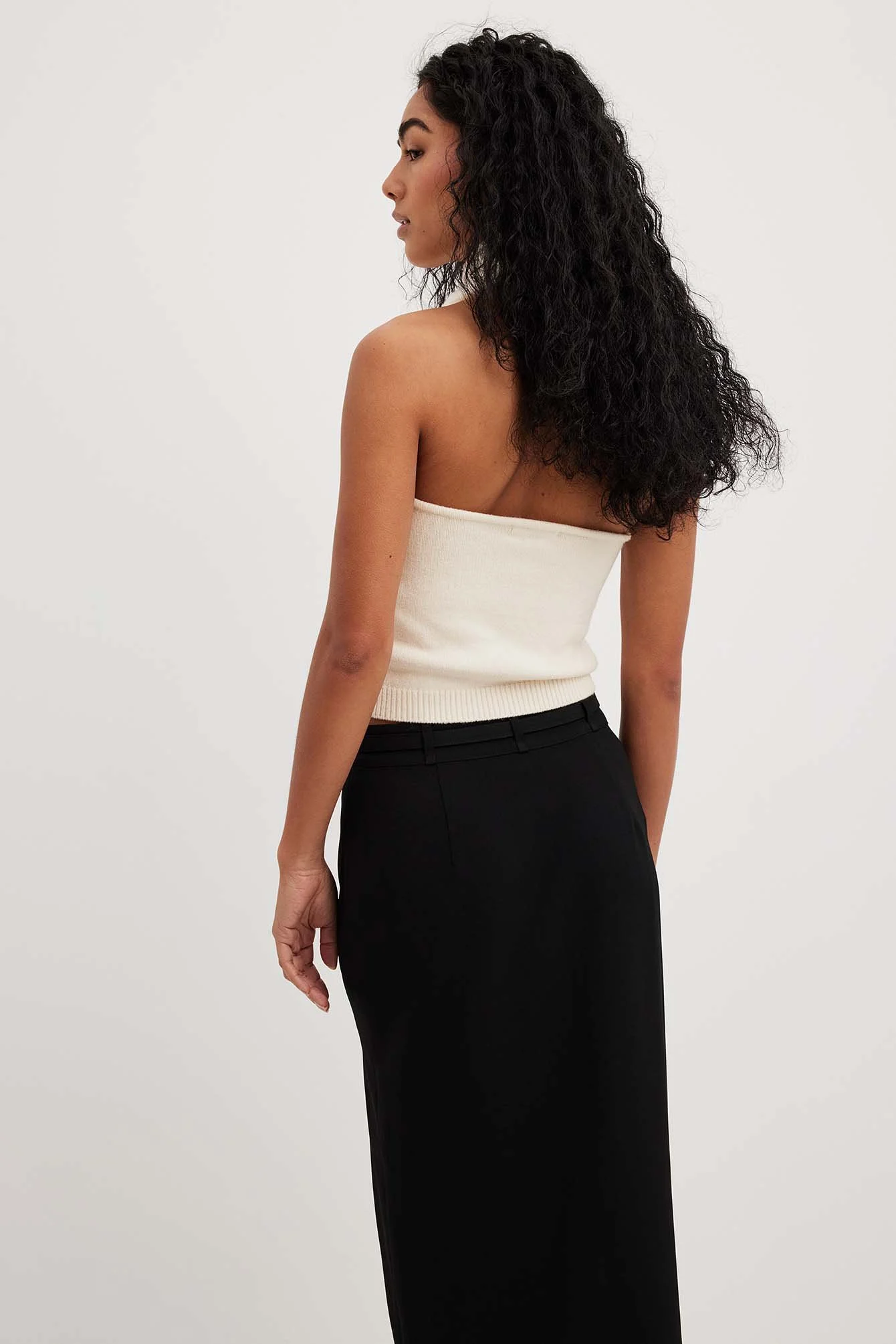 Feingestricktes Neckholder-Top