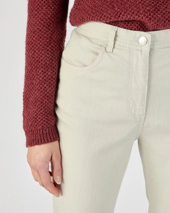 Pantalon stretch en toile, 3 statures.
