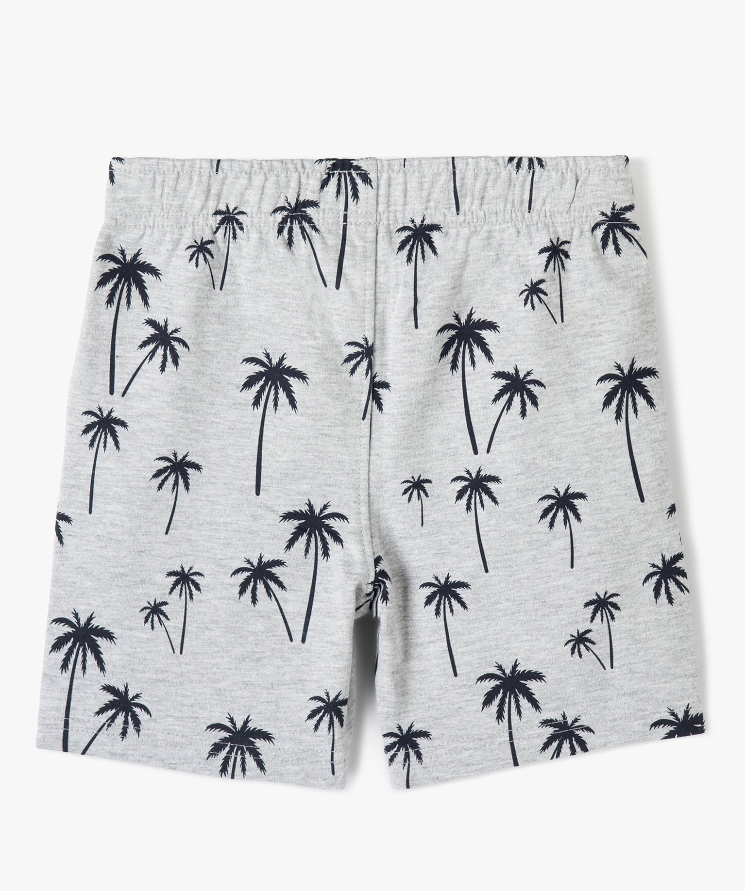 Short Garçon en maille à taille élastiquée gris | GEMO
