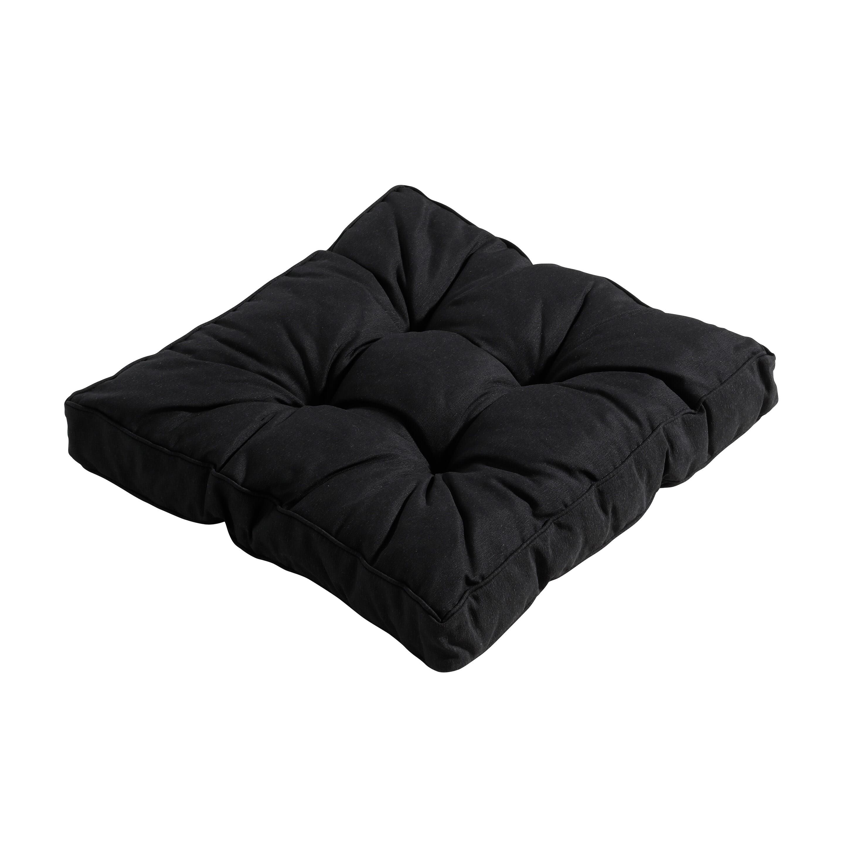 Madison Panama Schwarz 47 x 47 Sitzkissen