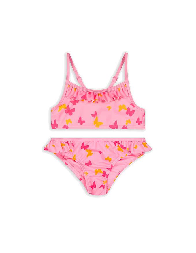 Set aus Bikinitop und Bikinislip - Volants