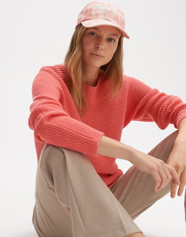 Baumwoll Pullover Perlufa