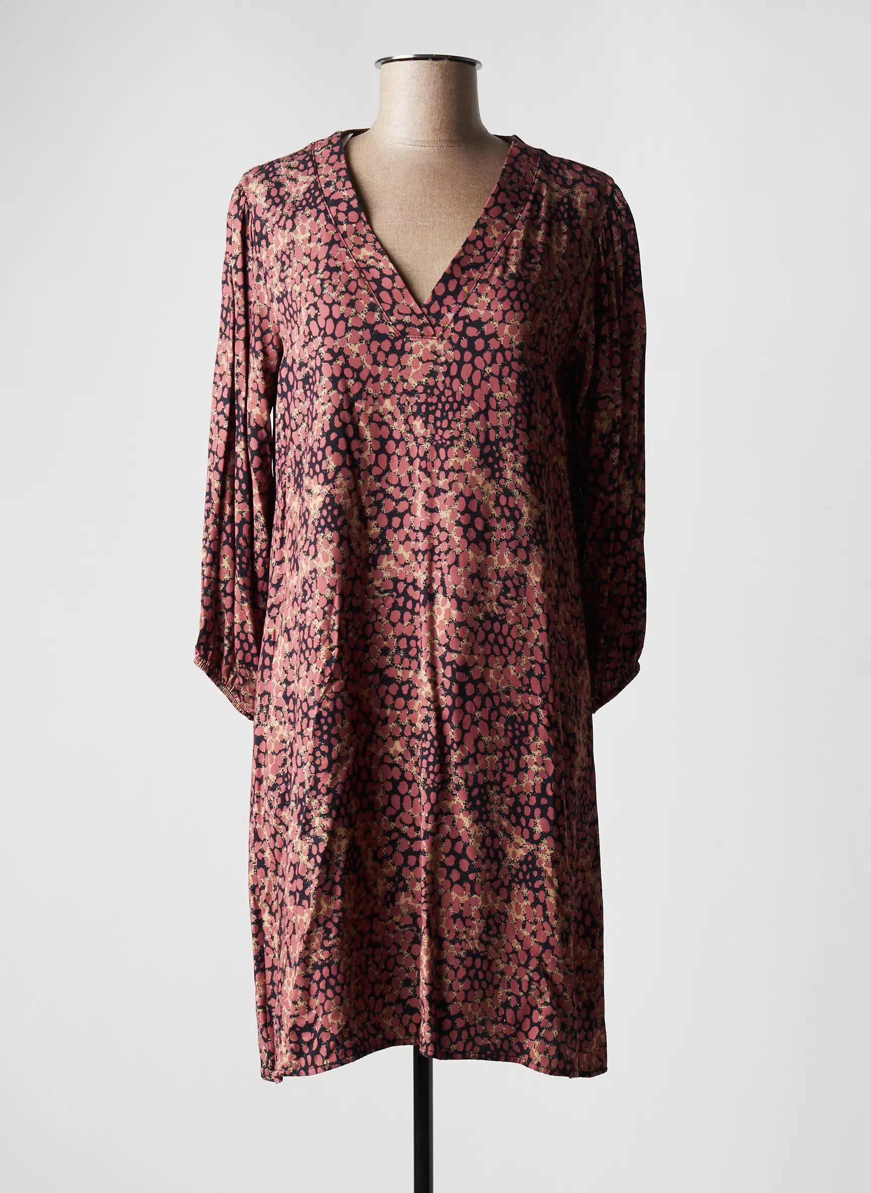 Signe Nature Robes Mi Longues Femme couleur marron