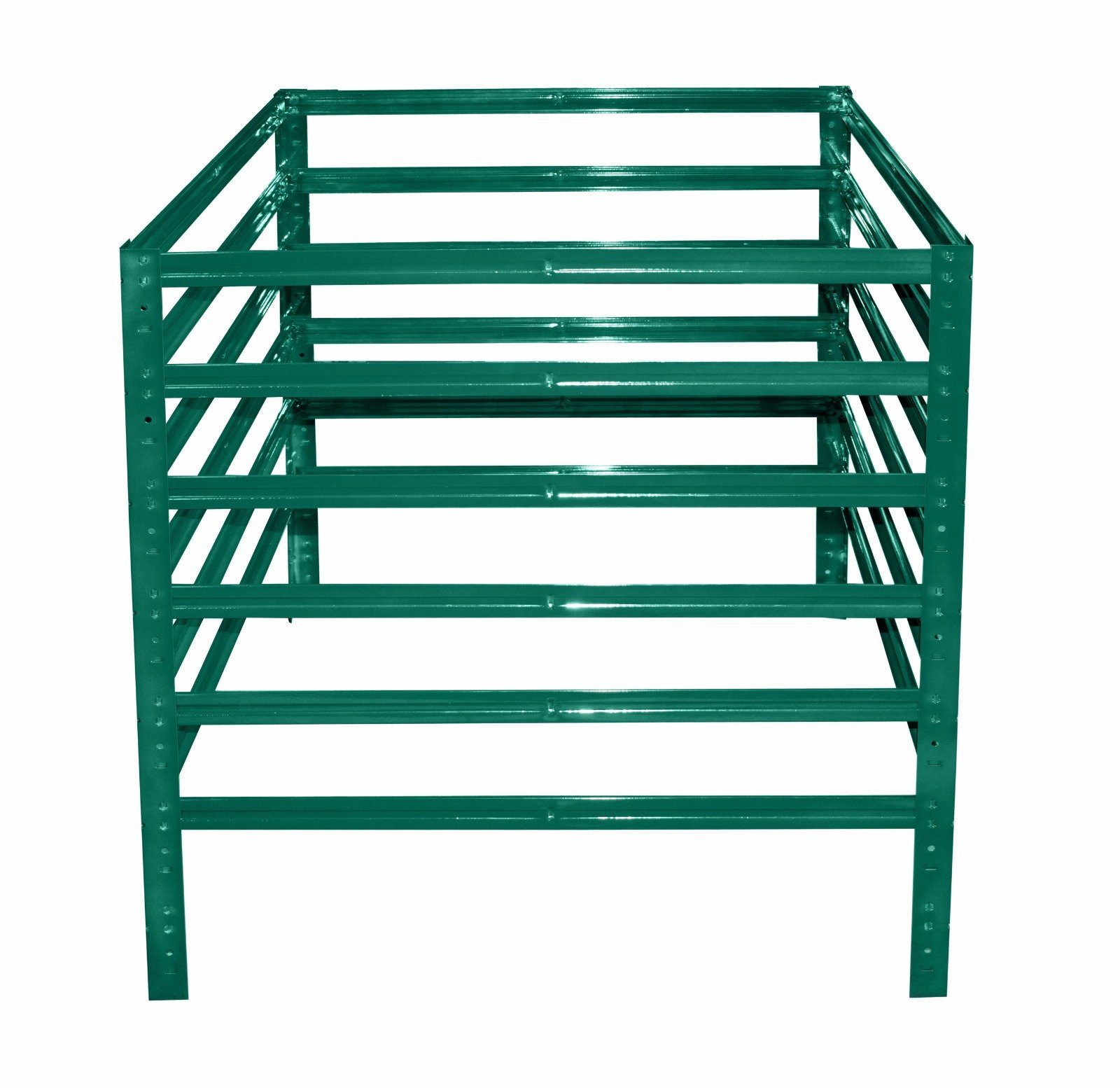 shelfplaza Komposter HOME, BxTxH: 110x50x100 cm, Kompostierer als Metallkomposter in garten grün, Komposter Metall als Compost Bin & Kompostbehälter, Steck-Komposter für Garten