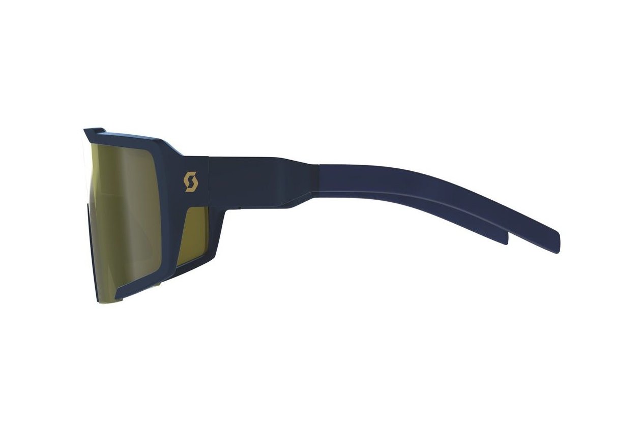 Scott Shield Compact Sonnenbrille submariner blue / gold chrome