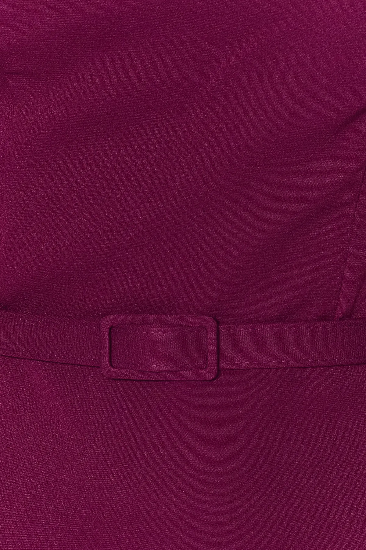 Trendyol Collection  Pflaumenfarbenes, langes, gewebtes Abendkleid mit Gürtel TPRSS23AE00091