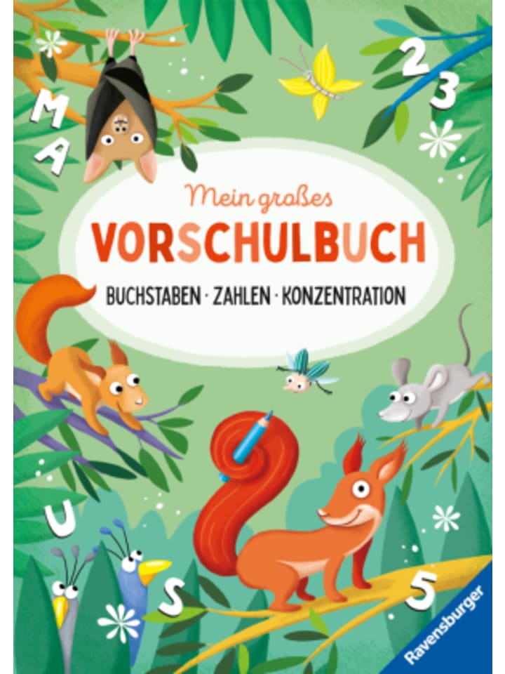 Ravensburger Verlag GmbH Buch - Mein großes Vorschulbuch: Buchstaben Zahlen Konzentration günstig kaufen onesize