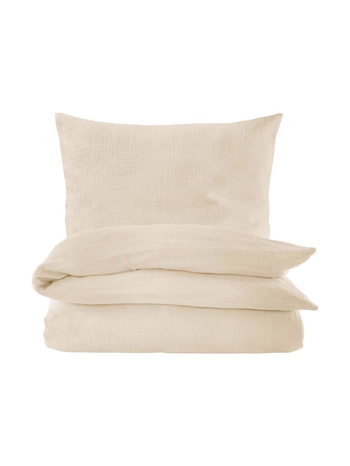 Hessnatur Musselin Bettwäsche-Set in natur günstig kaufen