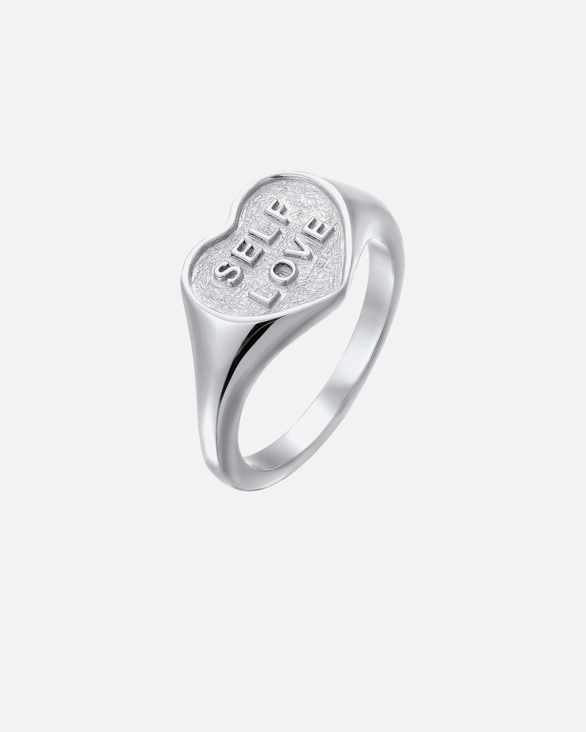 Anello con sigillo a forma di cuore da donna Elli Elli, in argento sterling 925, per San Valentino.