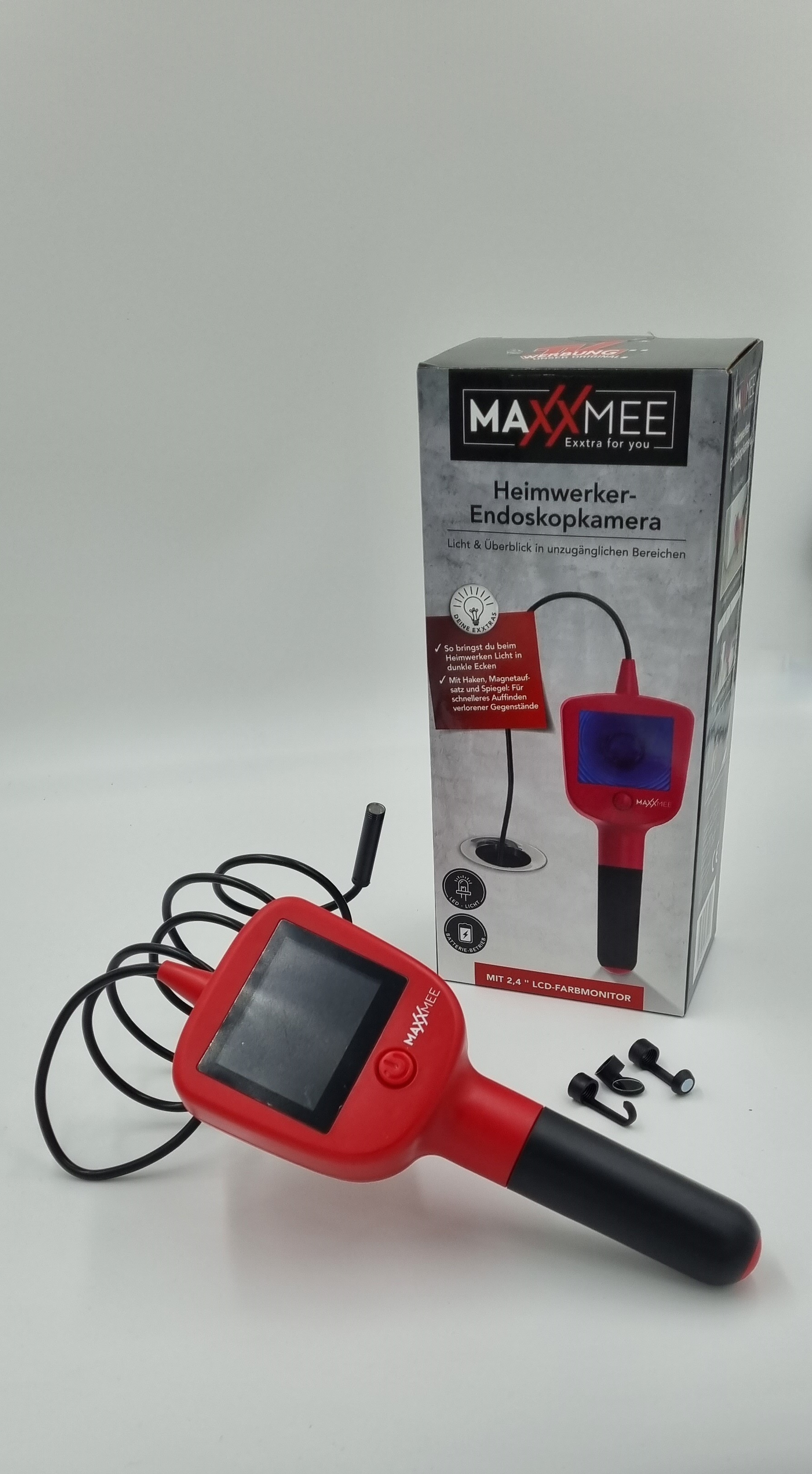 Maxxmee Heimwerker-Endoskop-Kamera, rot - ATU