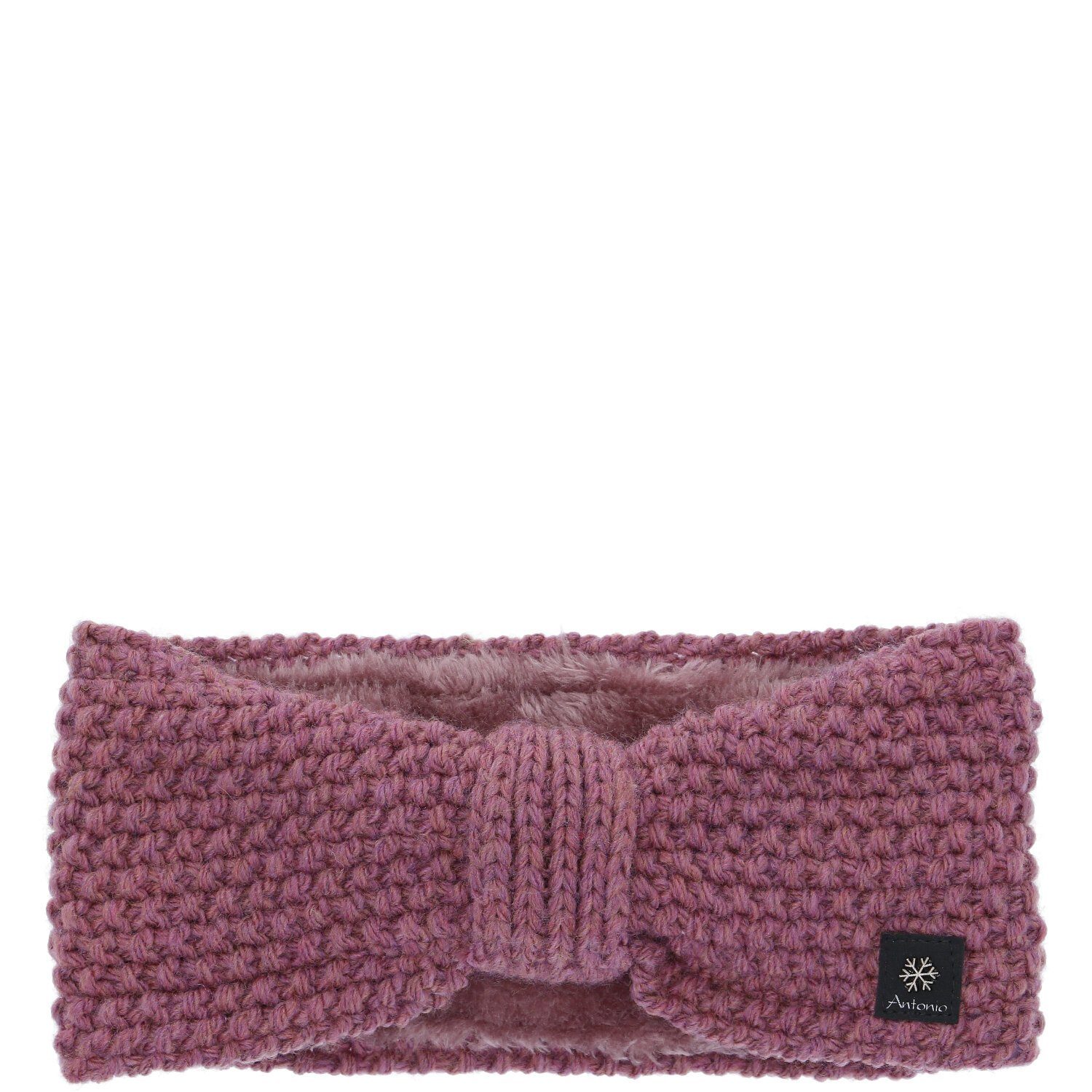 Antonio Stirnband Antonio Damen Strickstirnband mit Fleece berry (Winter, Stück)