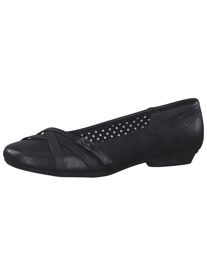 s.Oliver Ballerinas in Schwarz günstig kaufen