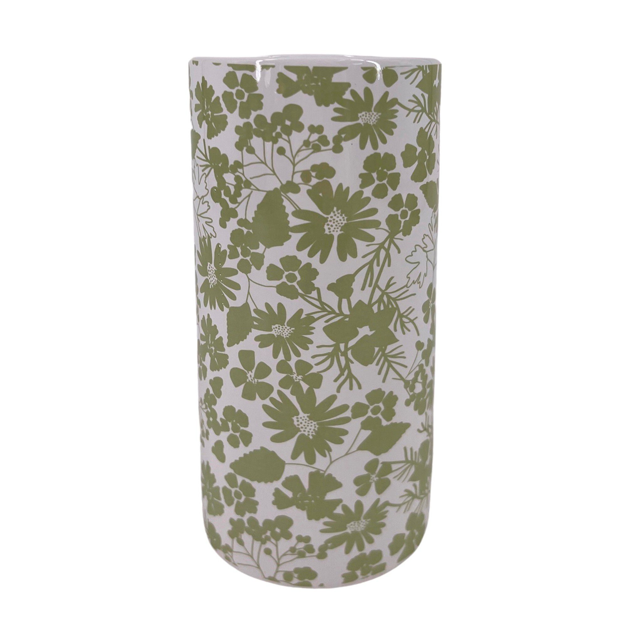 Vase céramique imprimé floral