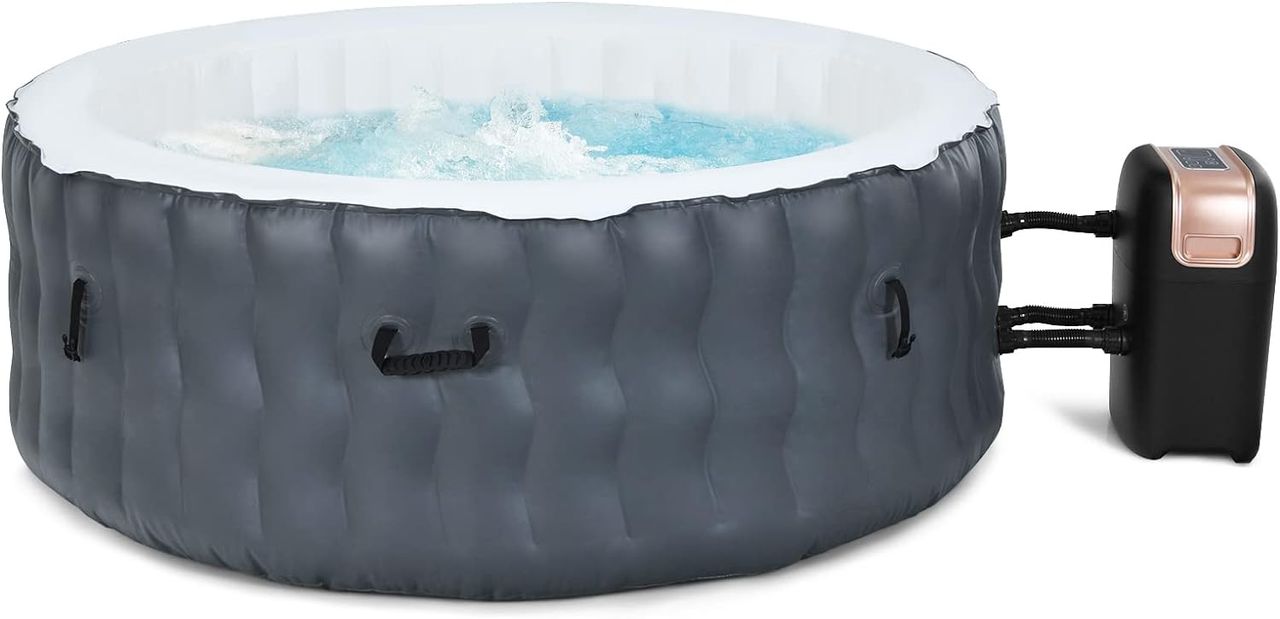 Costway Aufblasbarer Whirlpool Ø180cm | 4 Personen