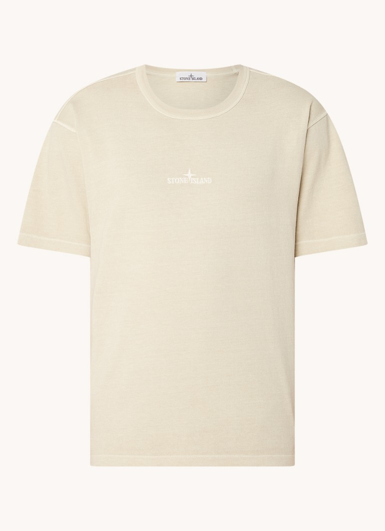 Tricou Stone Island 22258 cu logo brodat
