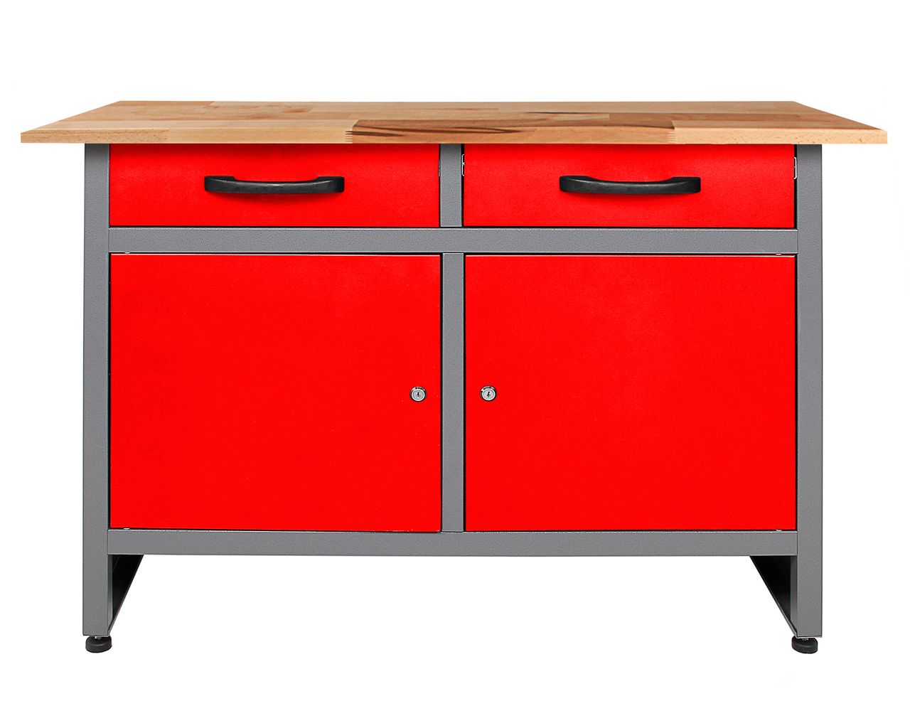 Ondis24 Werkbank Werner 120 cm rot H85
