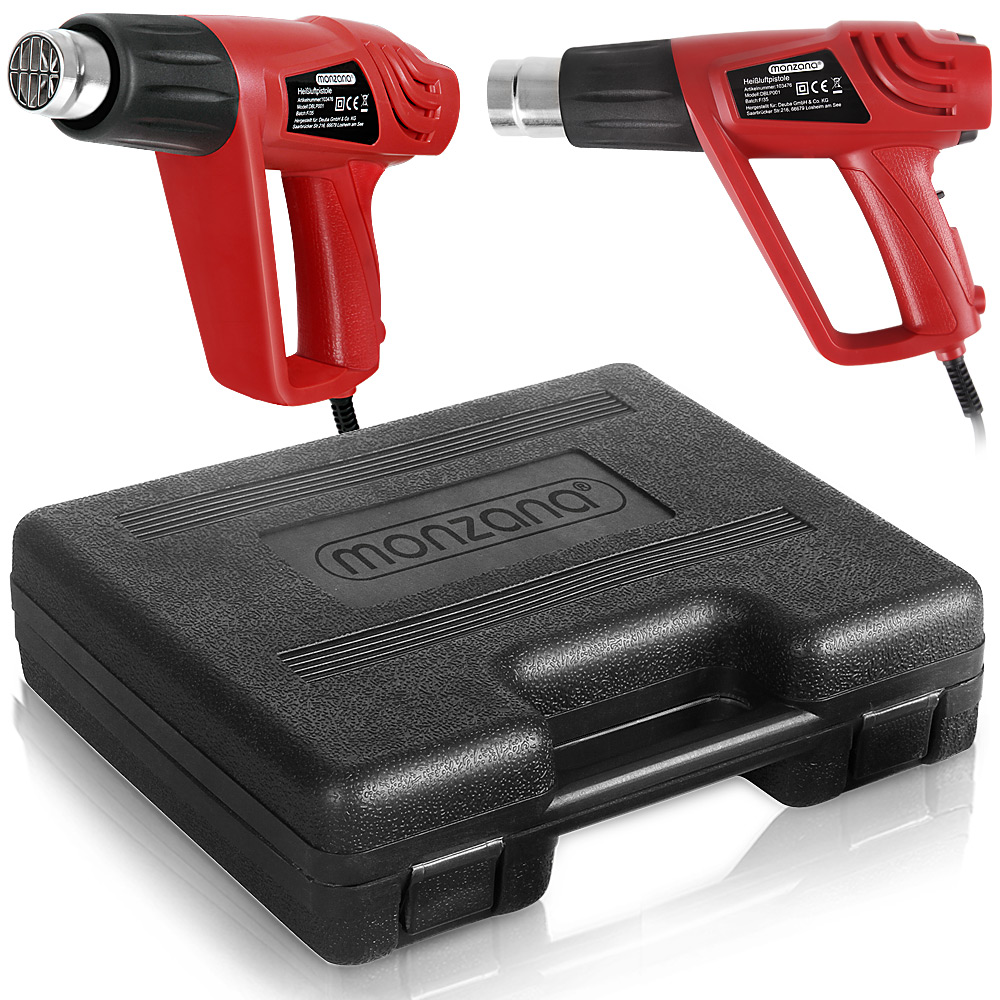 Casaria monzana® Heißluftpistole 2000 Watt inkl. Zubehör und Koffer