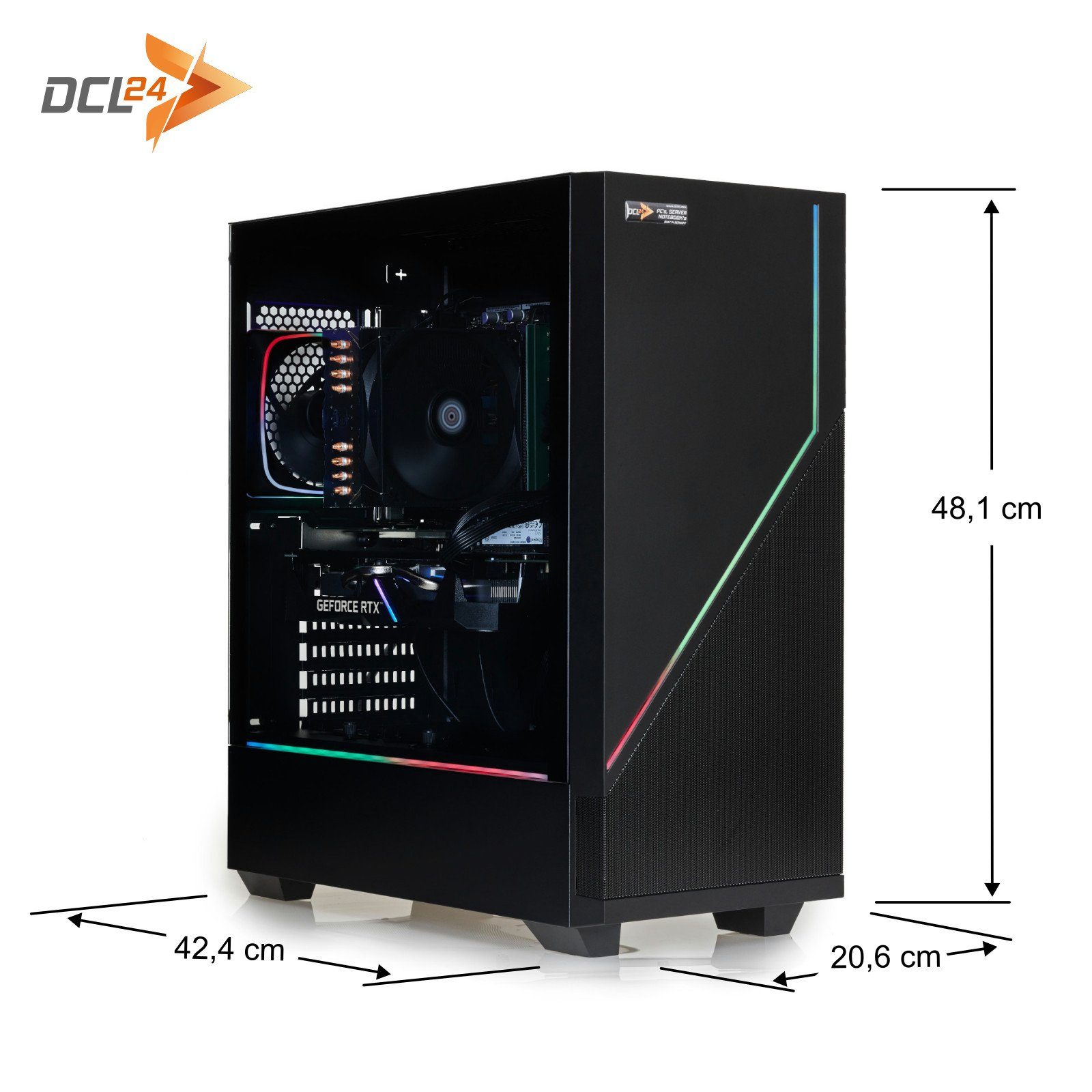 dcl24.de RGB Gaming-PC-Komplettsystem (27,00