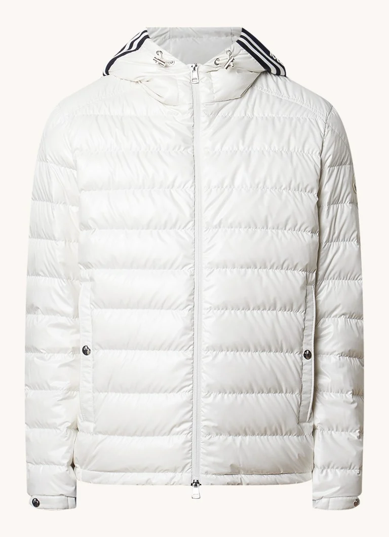 Jachetă matlasată Moncler Cornour cu umplutură de puf și buzunare laterale.
